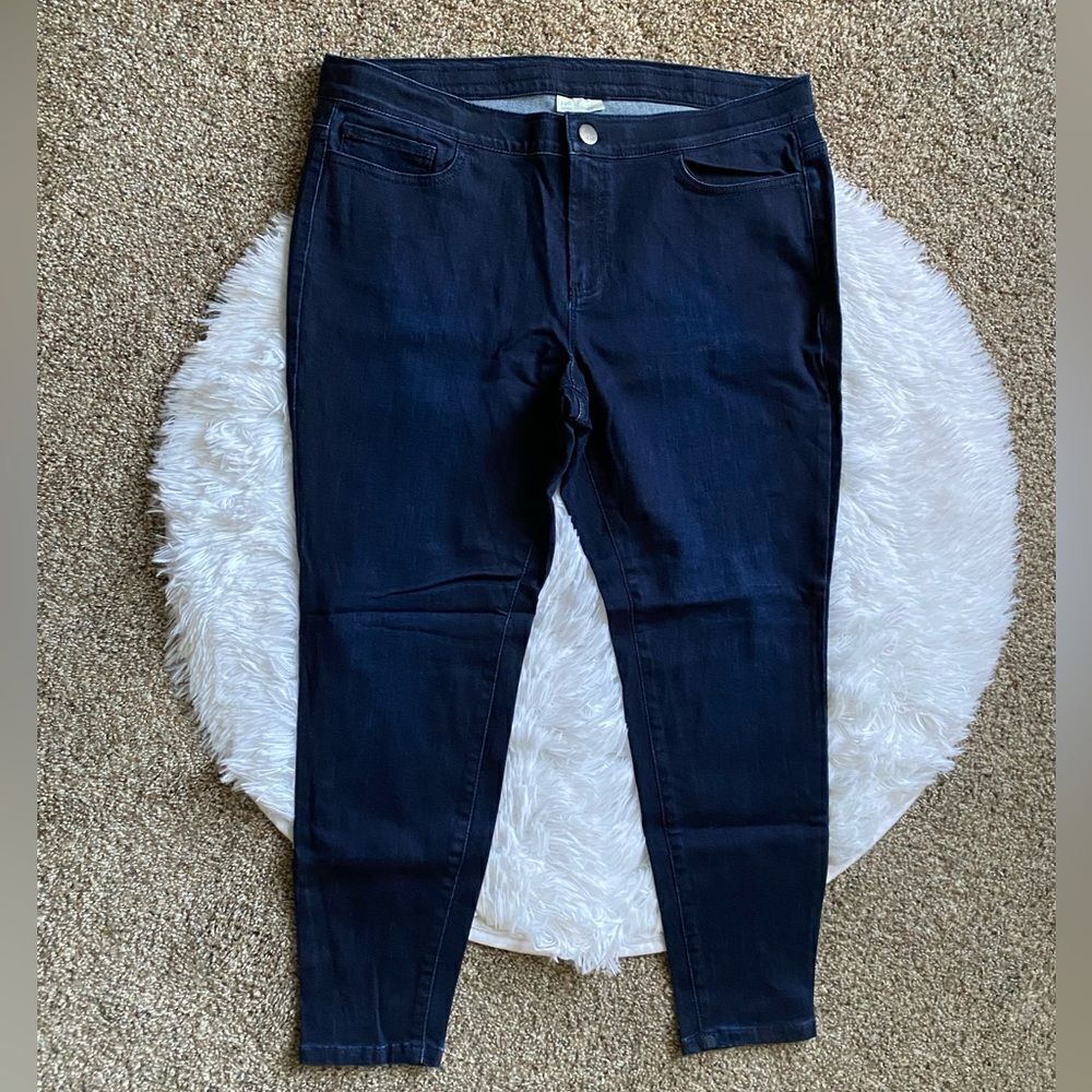J. Jill Denim Legging Jeans Pull On‎ Womens Size 14 Petite